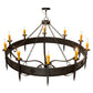 2nd Ave Lighting Calandra 66" Wide 10 LT Chandelier in Chestnut Finish