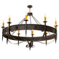 2nd Ave Lighting Calandra 66" Wide 10 LT Chandelier in Chestnut Finish