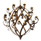 2nd Ave Lighting Caliope 80" Wide 25 Light Chandelier With Rococco Finish