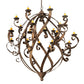 2nd Ave Lighting Caliope 80" Wide 25 Light Chandelier With Rococco Finish