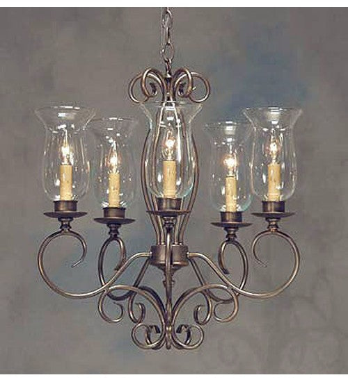 2nd Ave Lighting Calista 22" Wide 5 Light Chandelier in Gilded Tobacco Finish
