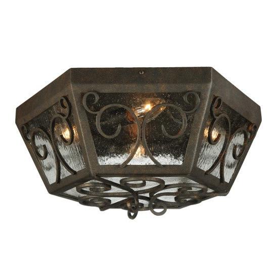 2nd Ave Lighting Camilla 20" Wide Flushmount in Copper Rust Finish