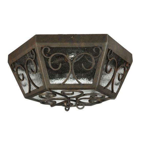2nd Ave Lighting Camilla 20" Wide Flushmount in Copper Rust Finish