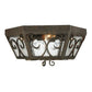 2nd Ave Lighting Camilla 20" Wide Flushmount in Copper Rust Finish