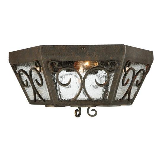 2nd Ave Lighting Camilla 20" Wide Flushmount in Copper Rust Finish
