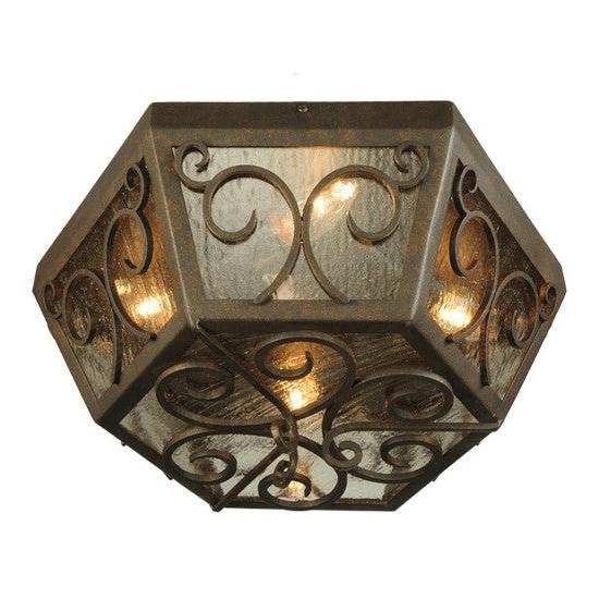 2nd Ave Lighting Camilla 20" Wide Flushmount in Copper Rust Finish