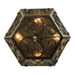 2nd Ave Lighting Camilla 20" Wide Flushmount in Copper Rust Finish