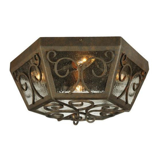 2nd Ave Lighting Camilla 20" Wide Flushmount in Copper Rust Finish