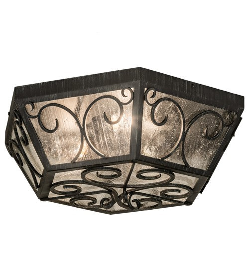 2nd Ave Lighting Camilla 24" Flushmount in Antique Iron Gate Finish