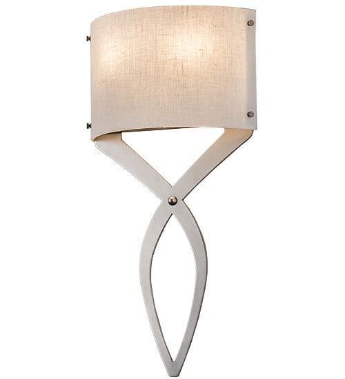 2nd Ave Lighting Canterbury 12" Wall Sconce in Nickel Finish