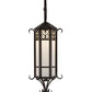 2nd Ave Lighting Caprice 12" Lantern Wall Sconce in Wrought Iron Finish