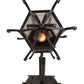 2nd Ave Lighting Caprice 12" Lantern Wall Sconce in Wrought Iron Finish