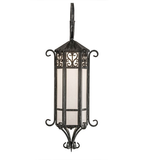 2nd Ave Lighting Caprice 12" Wide Lantern Wall Sconce in Antique Iron Gate Finish