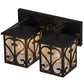 2nd Ave Lighting Caprice 14" Wide 2 LT Vanity Light in Wrought Iron Finish