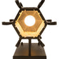 2nd Ave Lighting Caprice 9" Lantern Wall Sconce in Textured Black Finish
