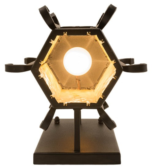 2nd Ave Lighting Caprice 9" Lantern Wall Sconce in Textured Black Finish