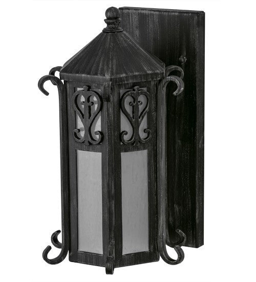 2nd Ave Lighting Caprice 9" Wall Sconce in Antique Iron Gate Finish