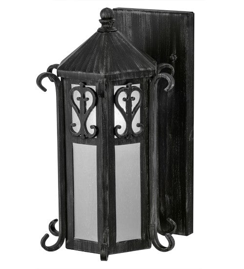2nd Ave Lighting Caprice 9" Wall Sconce in Antique Iron Gate Finish