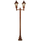 2nd Ave Lighting Carefree 46" Long 2 Lantern Outdoor Street Lamp in Rustic Bronze