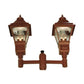 2nd Ave Lighting Carefree 46" Long 2 Lantern Outdoor Street Lamp in Rustic Bronze