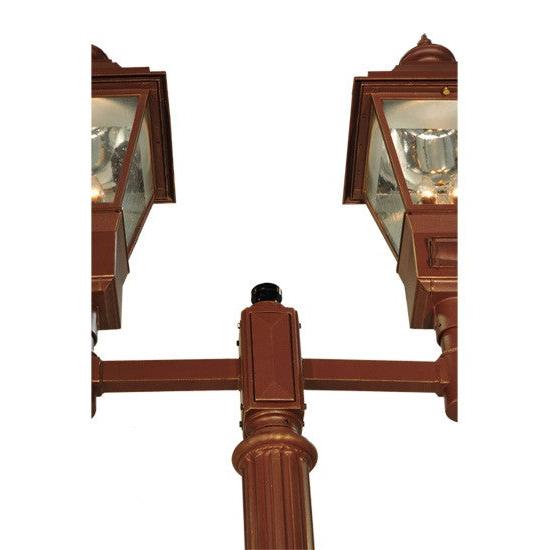 2nd Ave Lighting Carefree 46" Long 2 Lantern Outdoor Street Lamp in Rustic Bronze