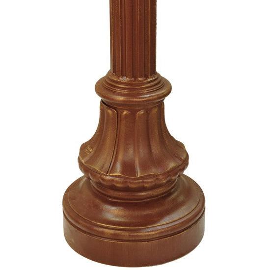 2nd Ave Lighting Carefree 46" Long 2 Lantern Outdoor Street Lamp in Rustic Bronze