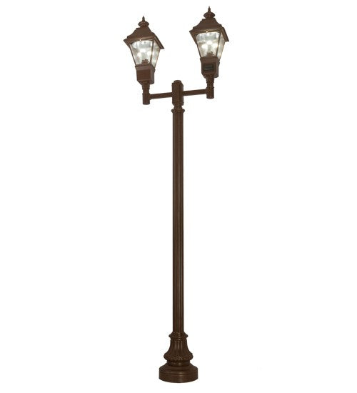 2nd Ave Lighting Carefree 47" Wide 2 Light Street Lamp in Rustic Iron Finish