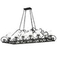 2nd Ave Lighting Carlotta 66" Long 12 LT Oblong Chandelier in Smoke Finish
