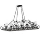 2nd Ave Lighting Carlotta 66" Long 12 LT Oblong Chandelier in Smoke Finish