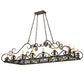 2nd Ave Lighting Carlotta 66" Long 16 LT Oblong Chandelier in Timeless Bronze Finish
