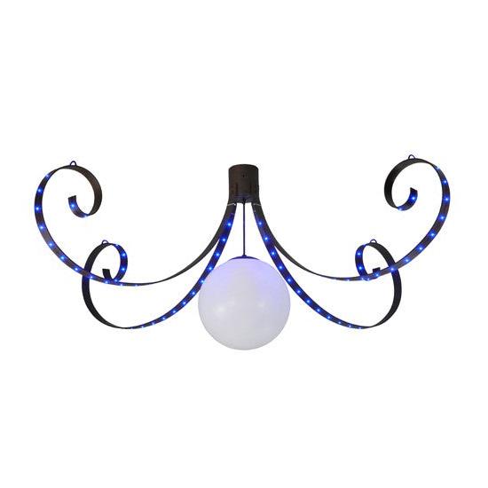 2nd Ave Lighting Carnevale 96" 4 LT Chandelier in Cajun Spice Finish