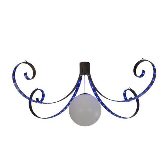 2nd Ave Lighting Carnevale 96" 4 LT Chandelier in Cajun Spice Finish