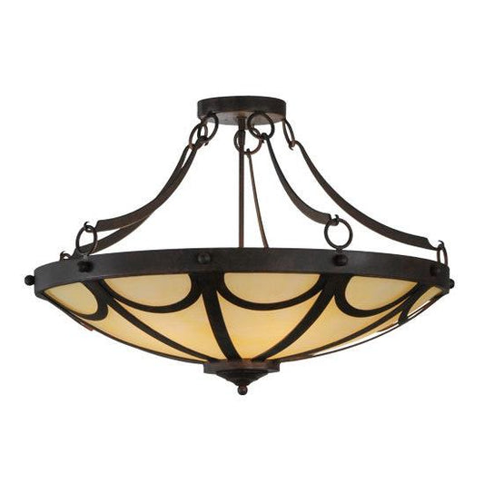 2nd Ave Lighting Carousel 29" Semi-Flushmount in Cajun Spice Finish
