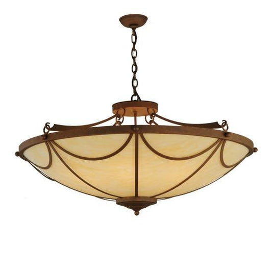 2nd Ave Lighting Carousel 42" Inverted Pendant in Antique Rust Finish
