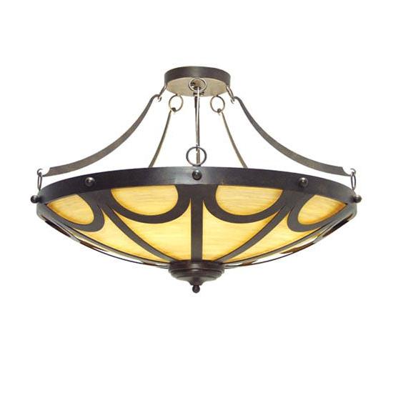 2nd Ave Lighting Carousel 60" Frosted White Glass Gilded Tobacco Pendant Light