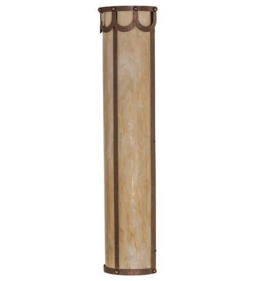 2nd Ave Lighting Carousel 8" Wall Sconce in Antique Rust Finish