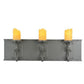 2nd Ave Lighting Carpathian 31" Wide 3 Light Vanity Wall Sconce In Wrought Iron Finish
