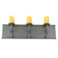 2nd Ave Lighting Carpathian 31" Wide 3 Light Vanity Wall Sconce In Wrought Iron Finish
