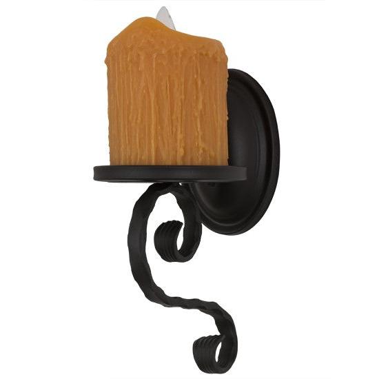 2nd Ave Lighting Carpathian 5.5" Wide Wall Sconce in Wrought Iron Finish