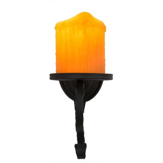 2nd Ave Lighting Carpathian 5.5" Wide Wall Sconce in Wrought Iron Finish