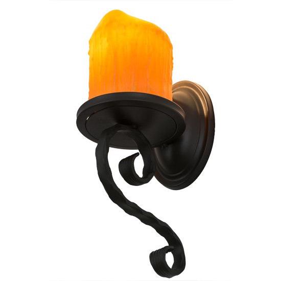 2nd Ave Lighting Carpathian 5.5" Wide Wall Sconce in Wrought Iron Finish