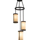 2nd Ave Lighting Cartier 18" Wide 3 LT Cascading Chandelier in Mahogany Bronze