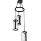 2nd Ave Lighting Cartier 18" Wide 3 Light Chandelier in Solar Black Finish