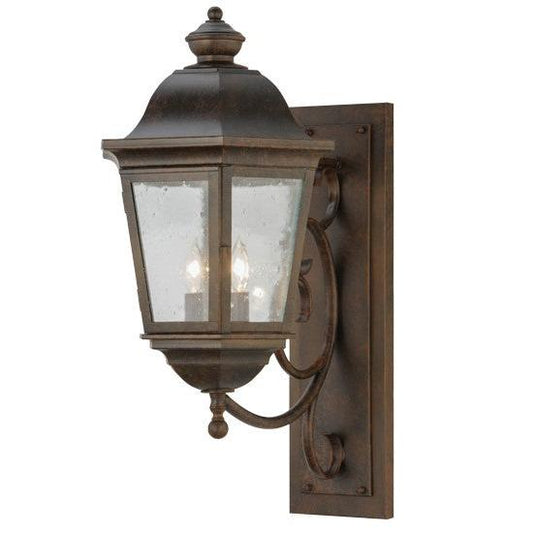 2nd Ave Lighting Cassandra 13" Wide Lantern Wall Sconce in Coffee Bean Finish