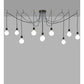 2nd Ave Lighting Castiliolite 120" Wide 10 LT Pendant in Rokusho Finish