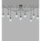 2nd Ave Lighting Castiliolite 120" Wide 10 LT Pendant in Rokusho Finish