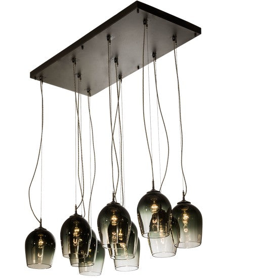 2nd Ave Lighting Castiliolite 44" Wide 10 Light Pendant in Pewter Finish