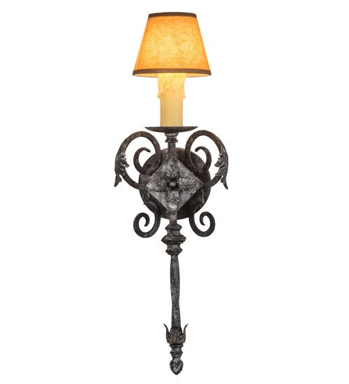 2nd Ave Lighting Catherine 7.5" Wall Sconce in Smoke Finish