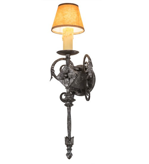 2nd Ave Lighting Catherine 7.5" Wall Sconce in Smoke Finish