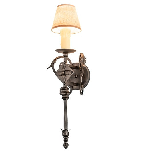 2nd Ave Lighting Catherine 7.5" Wide Wall Sconce in Chestnut Finish